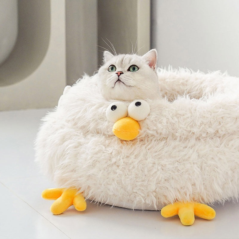 "Fluffy Base" washable pet bed