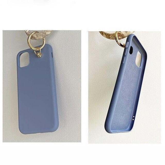 [In stock now] Anti-drop matte iPhone case with snakeskin ring strap 