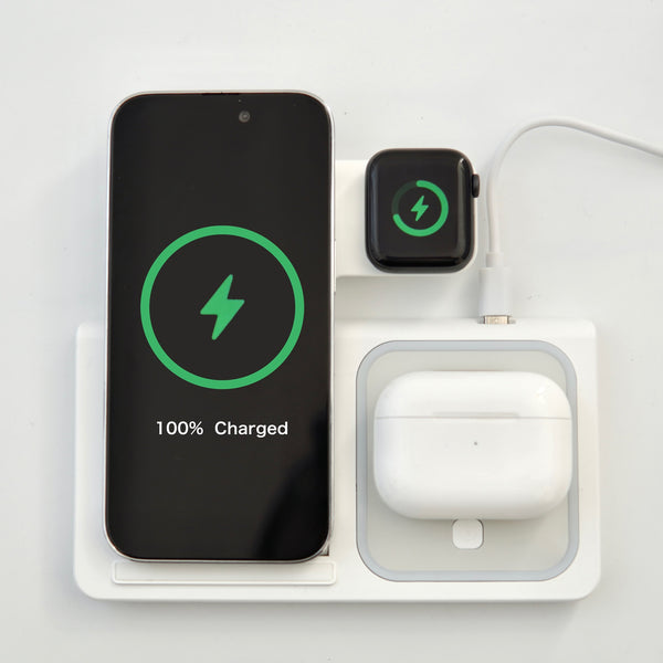 "Triple Charge" wireless mobile battery