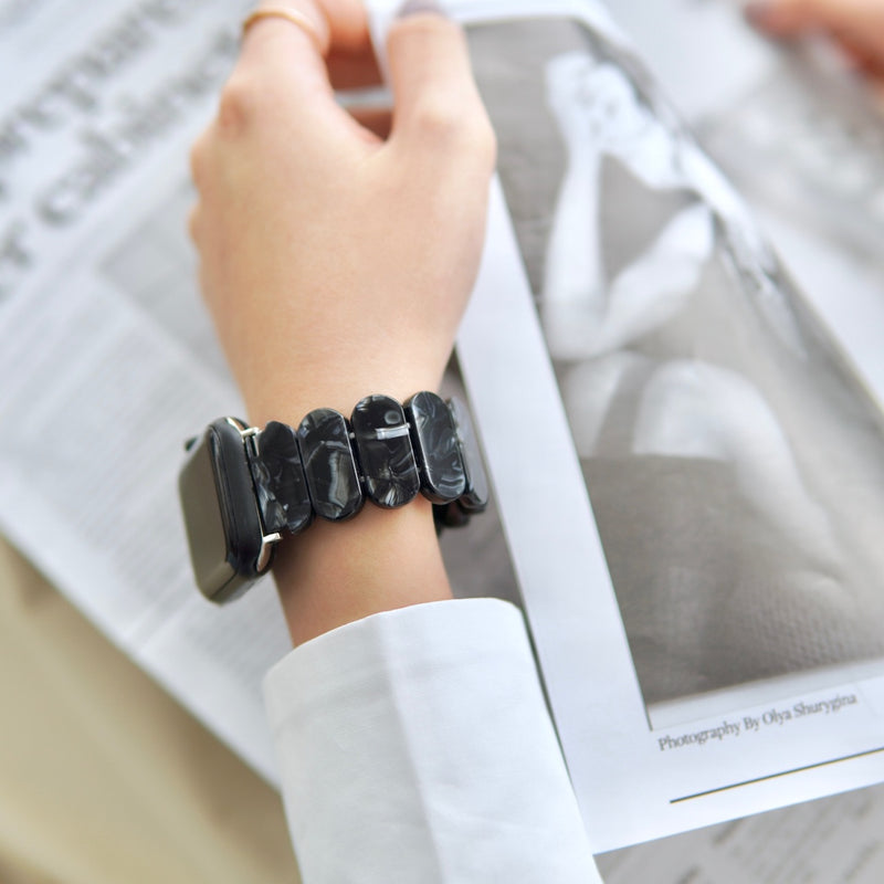 "Circling Marble" Plastic Apple Watch Band 