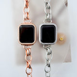 "Circular and ventilated" metal Apple Watch band 