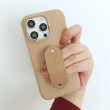 "Connect the Time" PU leather strap smartphone case