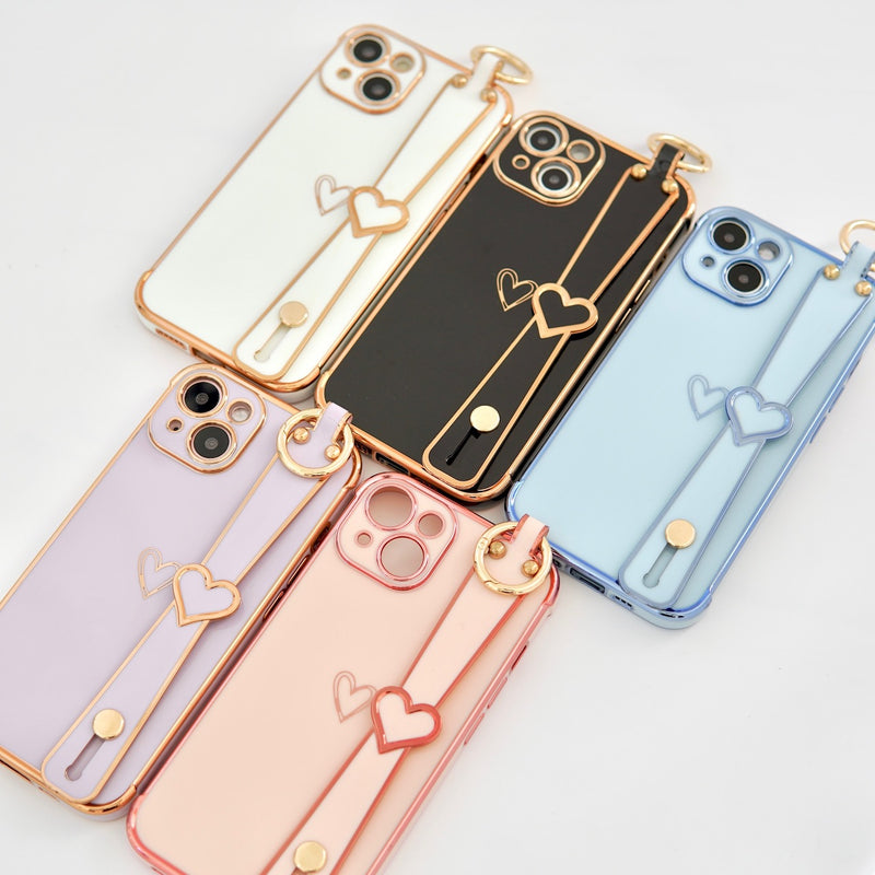 "Connecting Hearts" Smartphone case with heart band