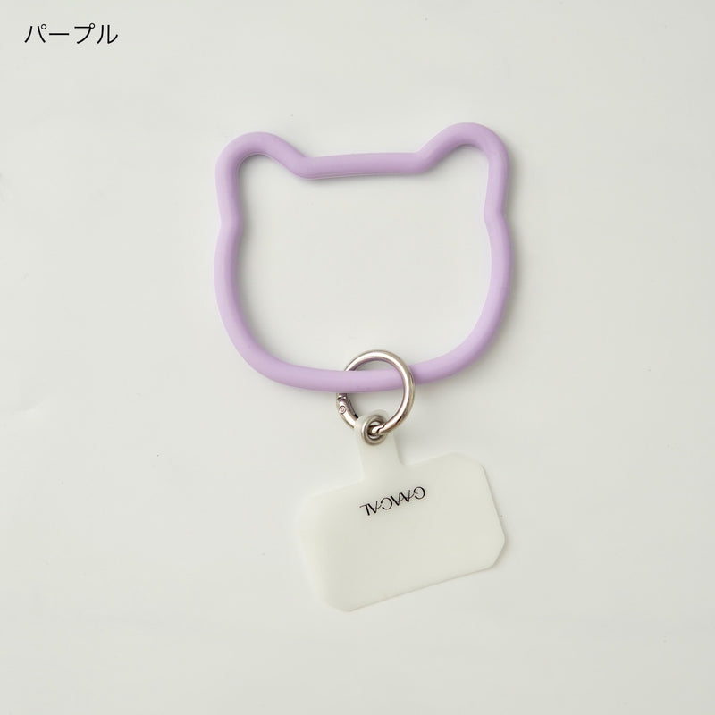 "Everyday, cat and me" cat-shaped smartphone strap