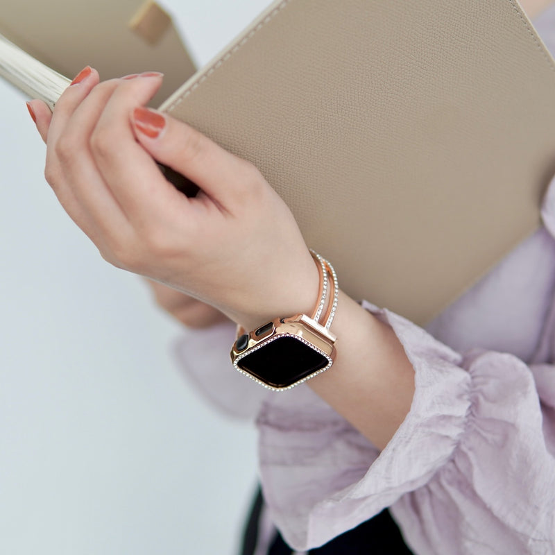 "Connected Bangle" Metal Apple Watch Band 