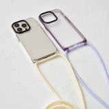 "See-through shoulder" clear smartphone case shoulder