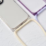 "See-through shoulder" clear smartphone case shoulder