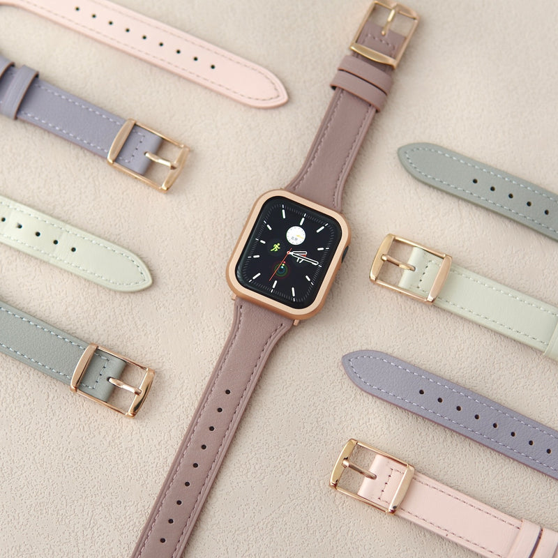 "Pretty Ash" PU Leather Apple Watch Band 