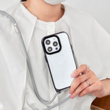 "See-through shoulder" clear smartphone case shoulder