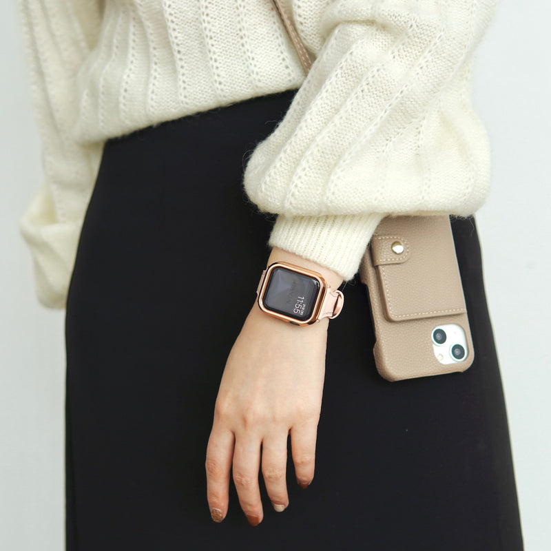 "Pretty Ash" PU Leather Apple Watch Band 