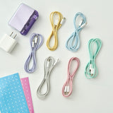 "Favorite Color Pastel" favorite color charging cable for iPhone