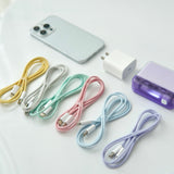 "Favorite Color Pastel" favorite color charging cable for iPhone