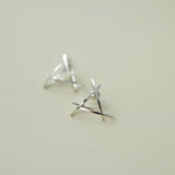 "Space Triangle" design earrings 