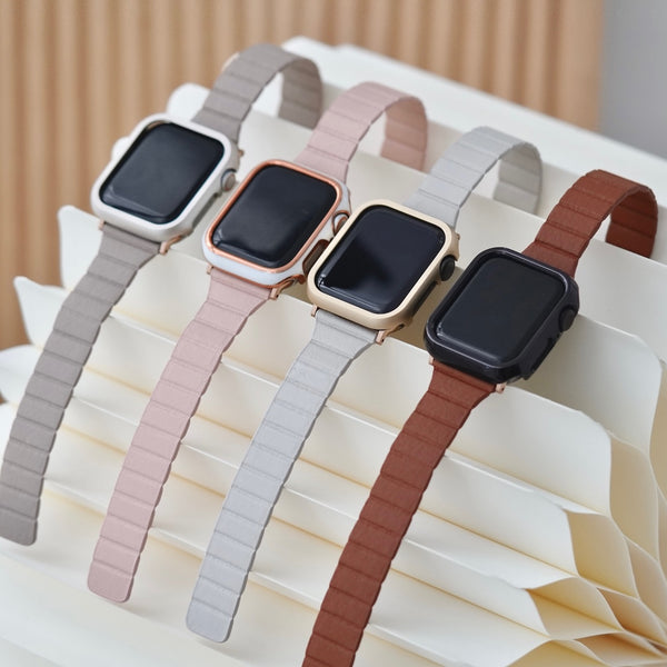 "Adult color one-touch" magnetic Apple Watch band
