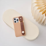 "Point Pearl" smartphone case with drop prevention belt