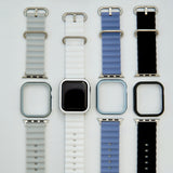 "Straw Stripe" Silicone Apple Watch Bands in 8 Colors 