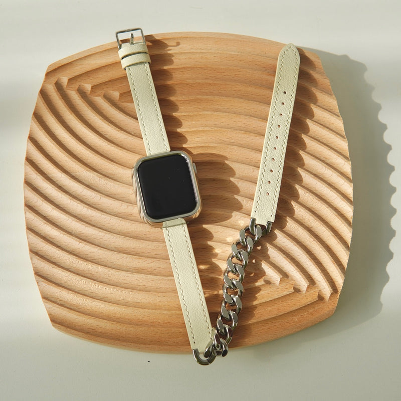 "Double Happiness" Mixed Material Apple Watch Band 