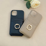 "Everyday functionality" Smartphone case with card holder and ring