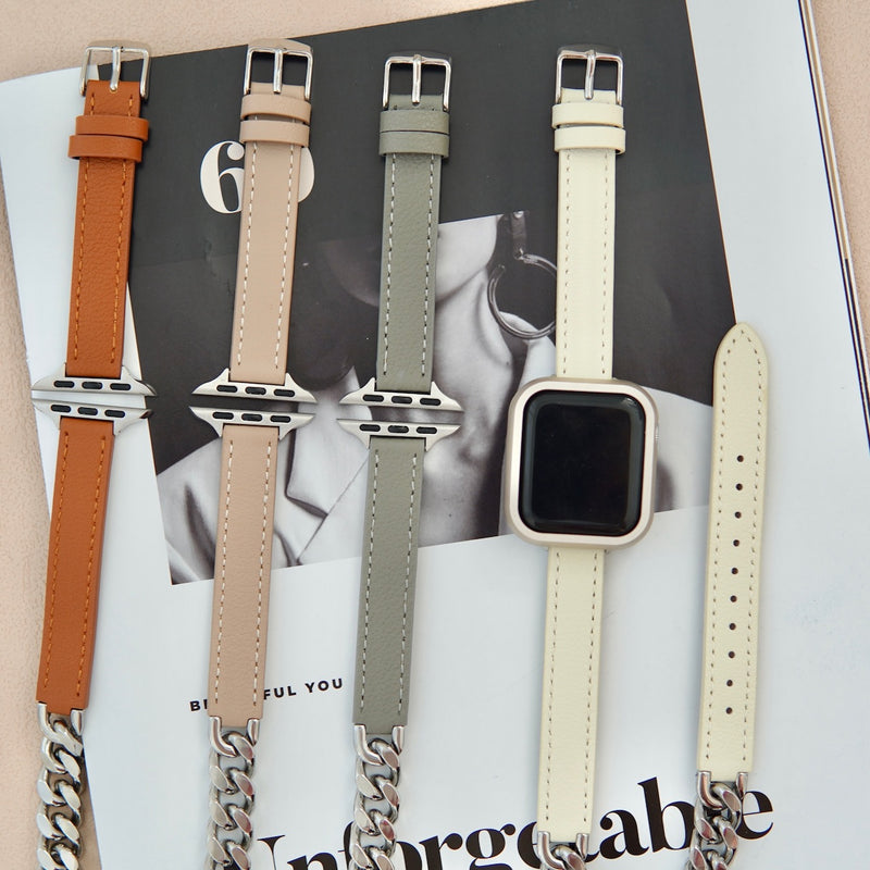 "Double Happiness" Mixed Material Apple Watch Band 