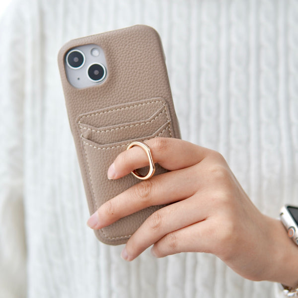 "Everyday functionality" Smartphone case with card holder and ring