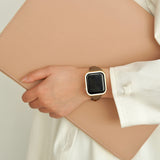 "Thick Days" 8 Colors Available PU Leather Apple Watch Band 