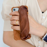 "Brown Scrunchie" Scrunchie belt smartphone case/shoulder