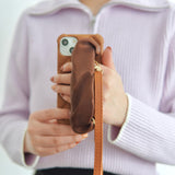 "Brown Scrunchie" Scrunchie belt smartphone case/shoulder