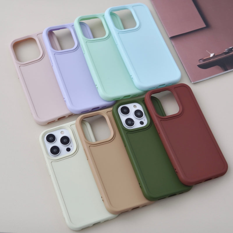 "Spring colors" simple silicone smartphone case