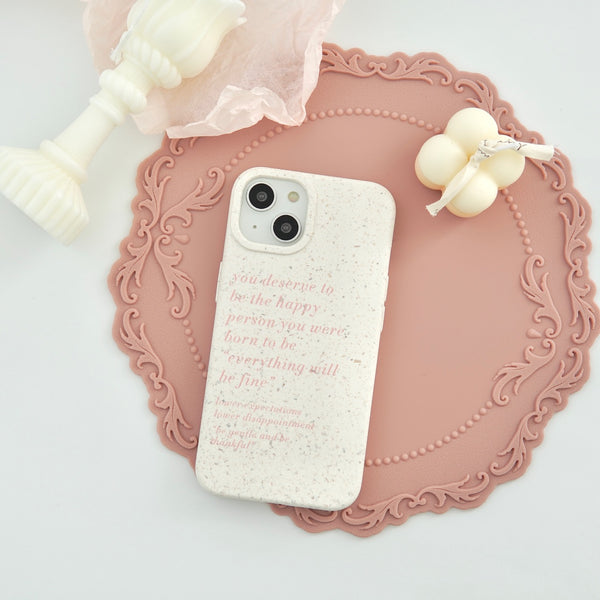 "Writing Thoughts" English Letter Pattern Smartphone Case