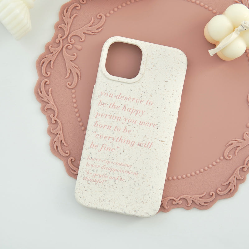 "Writing Thoughts" English Letter Pattern Smartphone Case