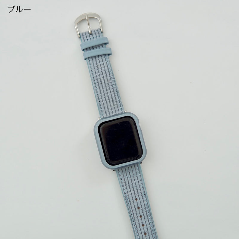 "Weaving the days together" leather Apple Watch band 