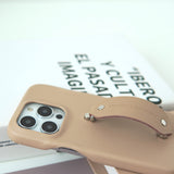 "Connect the Time" PU leather strap smartphone case