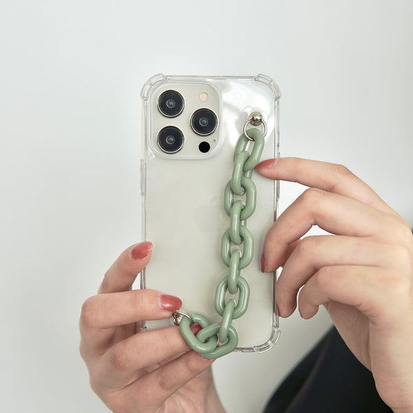 "Accent Chain" Smartphone case with drop prevention chain