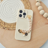 "Feminine Deco" Smartphone case with drop prevention chain