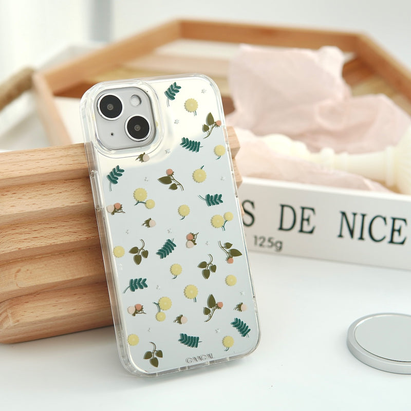 "Spring Breeze" Spring Arrival Mimosa Mirror Smartphone Case