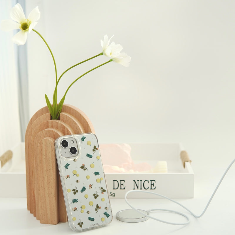 "Spring Breeze" Spring Arrival Mimosa Mirror Smartphone Case