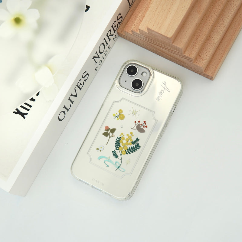 "Collecting Spring" Spring's Arrival Mimosa Mirrored Smartphone Case