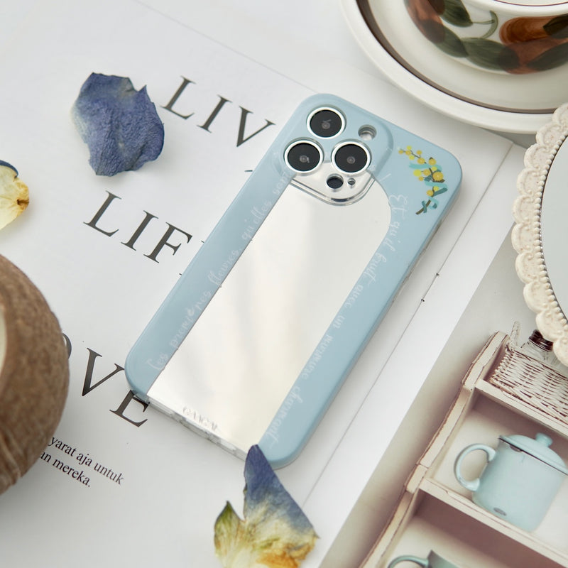 "Subtle Happiness" Spring Arrival Mimosa Mirror Smartphone Case