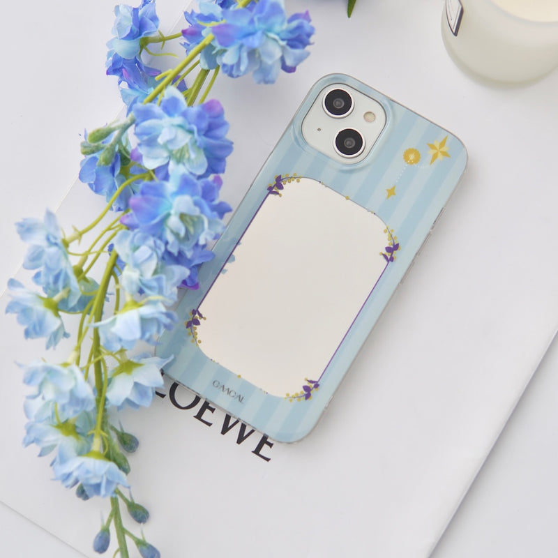 "With Spring" Spring Arrival Mimosa Mirrored Smartphone Case