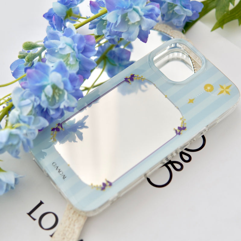 "With Spring" Spring Arrival Mimosa Mirrored Smartphone Case