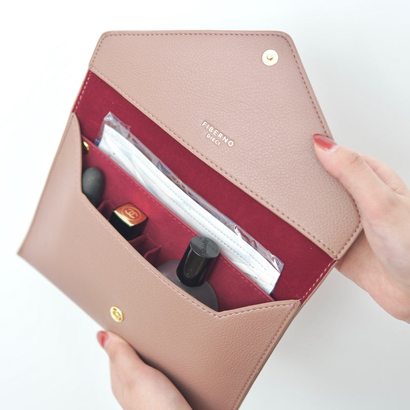 A letter-shaped clutch bag with a sophisticated look