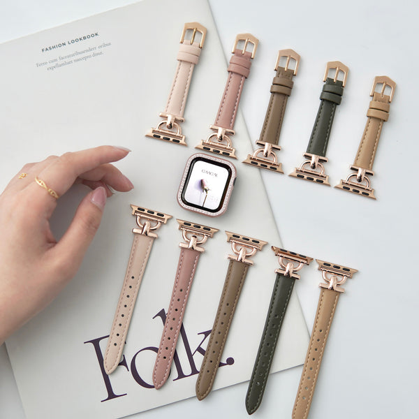 "Adult intellectual feel" Apple Watch band made of different materials 