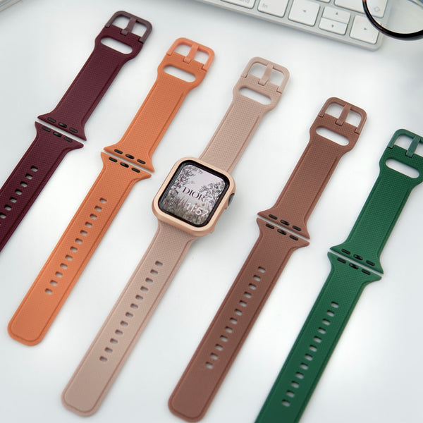 "Dark colors" silicone Apple Watch band 