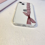 "Add a ribbon to your everyday life" ribbon print smartphone case