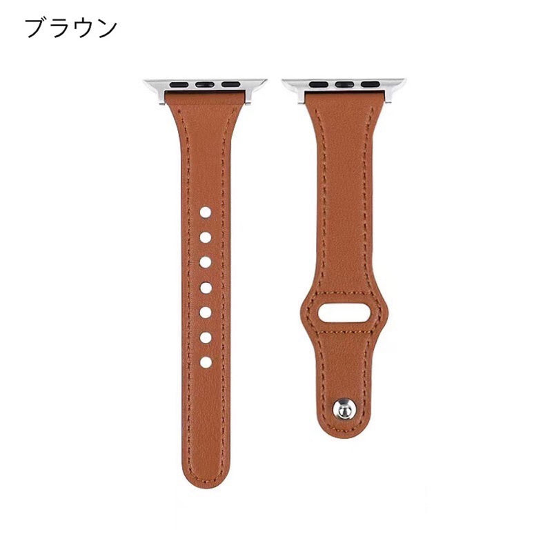 「安定オシャレ」PUレザーアップルウォッチバンド - gaacal gaacal ブラウン / 38mm/40mm/41mm gaacal 雑貨 「安定オシャレ」PUレザーアップルウォッチバンド