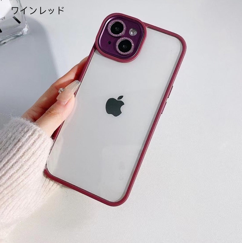 「惹かれるレンズ」レンズアクセントTPUケース - gaacal gaacal ワインレッド / iPhone 13 gaacal スマホケース 「惹かれるレンズ」レンズアクセントTPUケース