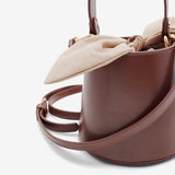 "Adult Rabbit Ears" Cowhide Drawstring Bucket Bag