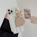 "Tablet Heart" Smartphone case with heart charm