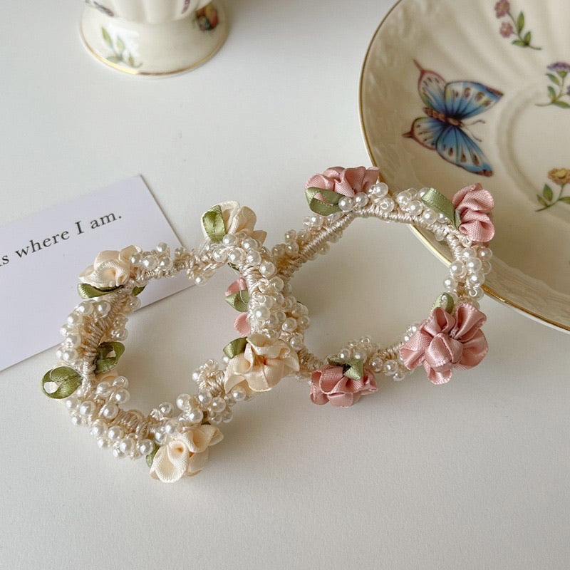 "Wreath Rose" Rose Hair Tie 