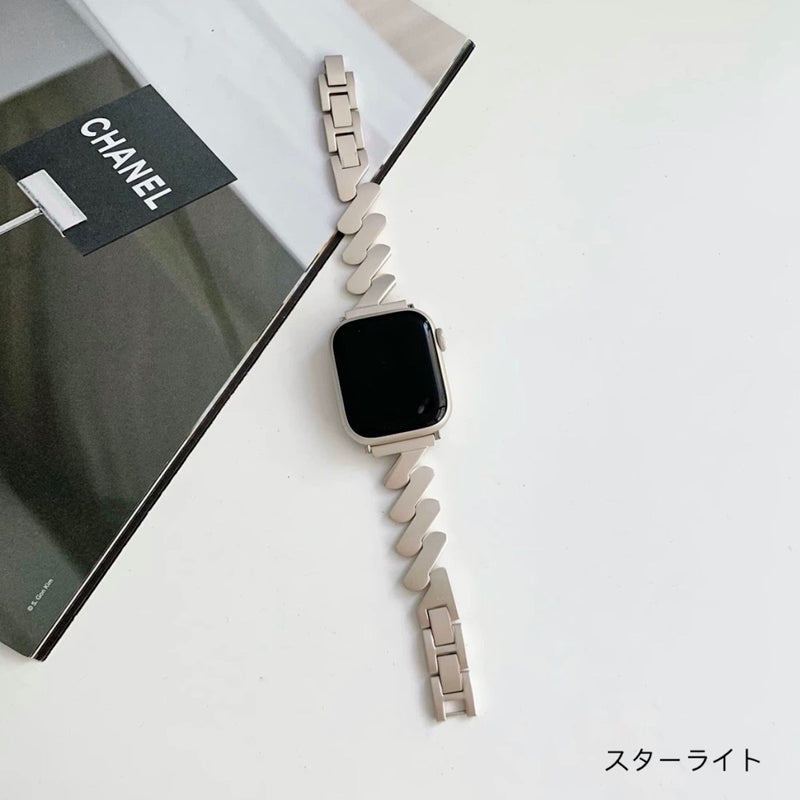 "Upward Momentum" Stainless Steel Apple Watch Band 